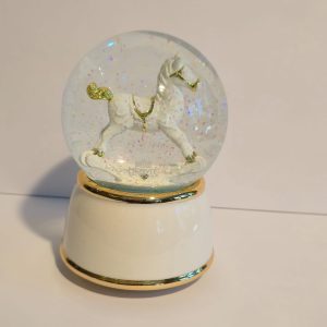 Sfera di Vetro con Cavallino – Hervit Creations | Bomboniera Battesimo Elegante